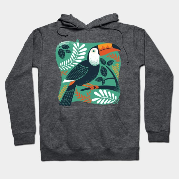 Toucan Hoodie by Lucie Rice Illustration and Design, LLC